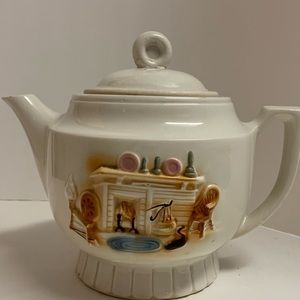 1930’s Porcelier Teapot Vintage hand painted